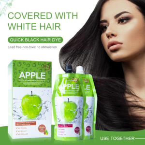 Apple Hair Color Cream Ammonia Free100% Gray Hair Coverage Apple Hair Color Black Hair