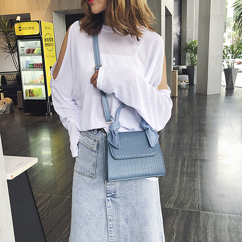 Fashion Stone Pattern Portable Small Square Bag - Image 4